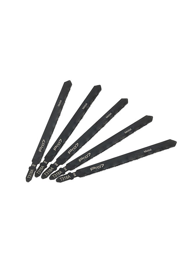 LAWAZIM Pro7 Jigsaw Blade - T318A - 5 Piece 132mm 24 TPI T-Shank Jig Saw Blades - High-Carbon Steel, Milled Wavy-Set Teeth - Clean and Controlled Straight Cutting in Metal & Aluminum - Image 2