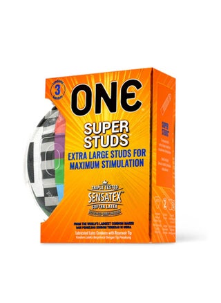 ONE Super Studs Condoms | Pack of 3 - pzsku/Z3E62771B0F783C40B9B8Z/45/_/1733402477/f0c83f93-b913-4eef-b548-d8e9b7681fe7
