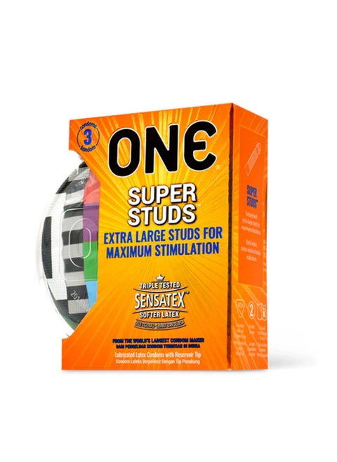 ONE Super Studs Condoms | Pack of 3