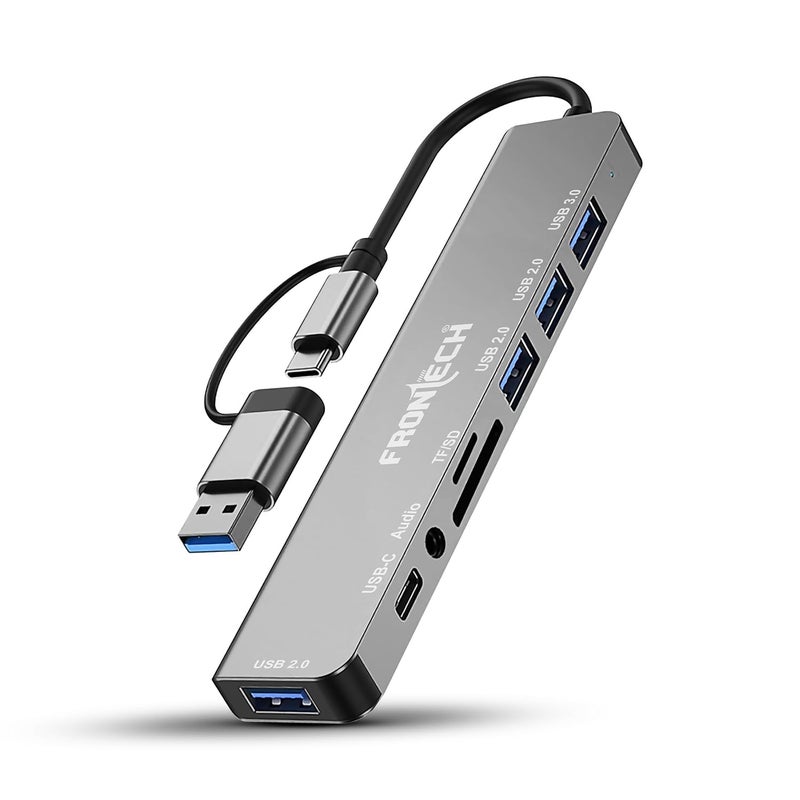 FRONTECH Multiport HUB,USB 3.0, 3X USB 2.0,Compact Metal Design, Multi OS Compatible. (NC-0058) - Image 1