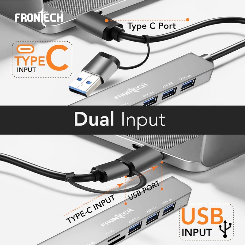 FRONTECH Multiport HUB,USB 3.0, 3X USB 2.0,Compact Metal Design, Multi OS Compatible. (NC-0058) - Image 5