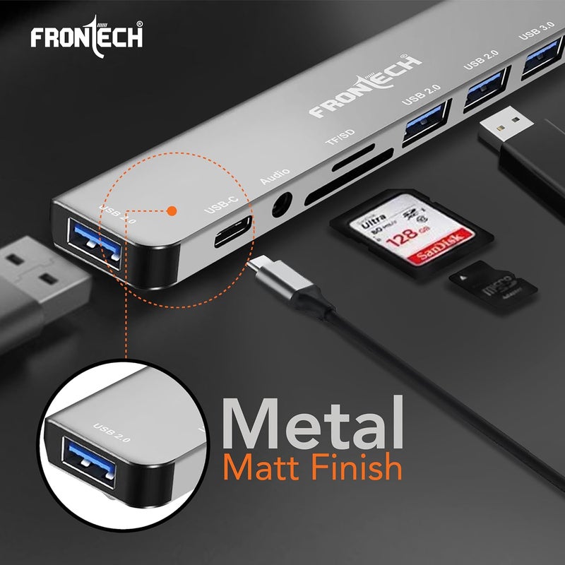 FRONTECH Multiport HUB,USB 3.0, 3X USB 2.0,Compact Metal Design, Multi OS Compatible. (NC-0058) - Image 4