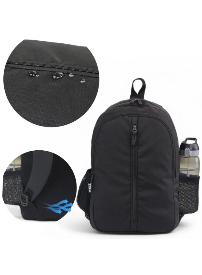 فورس حقيبة ظهر فورس بيسك للجنسين باللون الأسود - مقاومة للماء بالكامل - Image 2