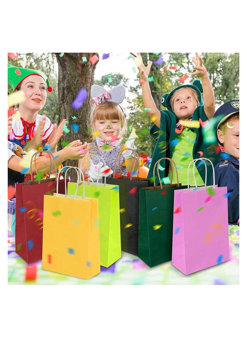 كيس ورق كرافت وردي غامق بمقبض ملتوي 26 × 33 × 12 سم حقائب حفلات ورقية حقائب حفلات الدجاجة حقيبة ورقية كرافت حقيبة هدايا عيد ميلاد العروس حقائب حفلات الزفاف لمفضلات الحفلات - 12 قطعة. - Image 4