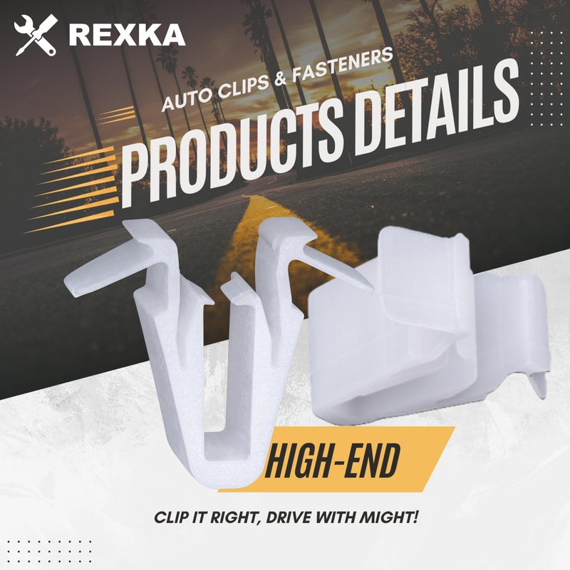 Rexka 15pcs Door Garnish Moulding Retainer Clip Compatible with Toyota Lexus 67771-58010 Tundra Tacoma Sequoia RAV4 Land Cruiser Highlander C-HR Yaris Scion xD - Image 3