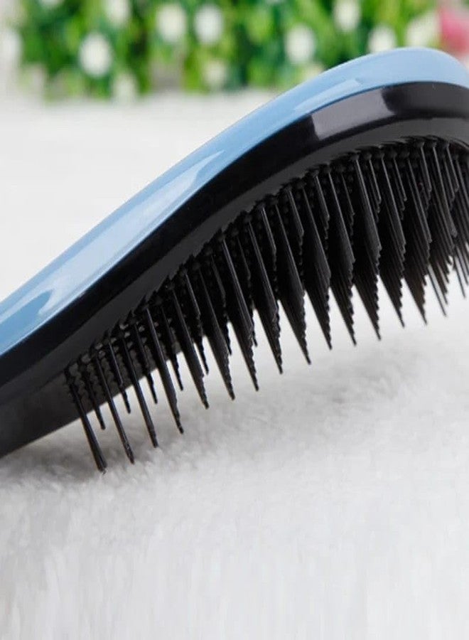 ALERIP Curvy Detangling Brush with Flexible Bristles, Soft Grip Mini Hair Brush for Wet & Dry Hair, Plastic Curved Brush for Pain-Free Styling & Anti-Frizz for Women, Kids & Travel (Color May Vary) - Image 2