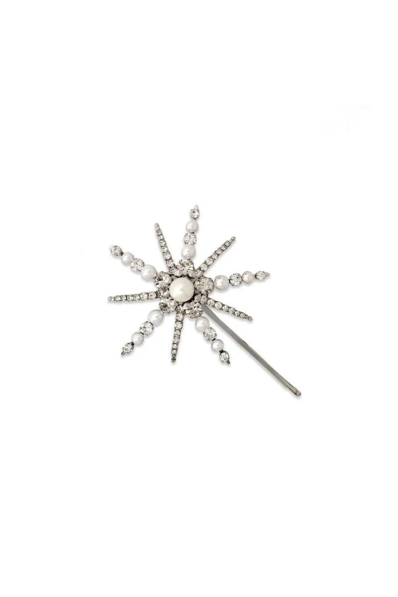 LELET NY Gleaming Dark Crystal Hair Pin