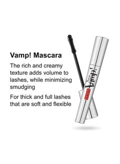 PUPA PUPA Milano Vamp! Mascara - For Voluminous And Dramatic Eyelashes Max Lengthening Defining Formula Adds Instant Impact Boost Eye Allure With Long, Thick Lashes 100 Extra Black 0.32 Oz, 40080001  - Image 2