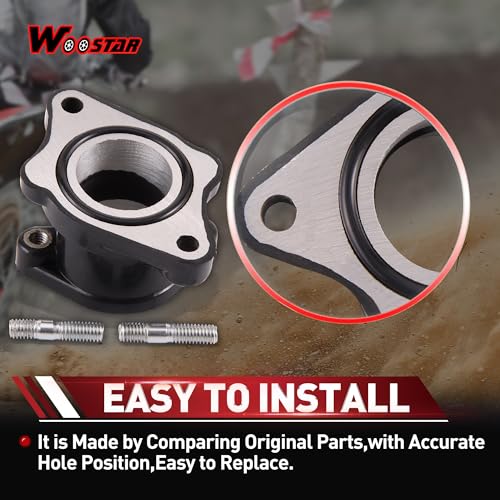 WOOSTAR 27mm Intake Manifold Pipe Replacement for CG 125cc 150cc 200cc Vertical Engine Roketa Sunl BMS JCL Jetmoto ATV 4 Wheeler Quad Dirt Pit Bike Go Kart - Image 3