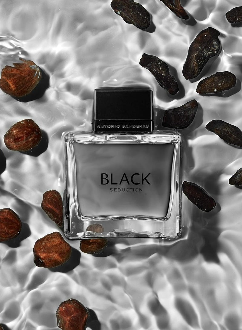 Antonio Banderas Antonio Banderas Perfumes - Black Seduction - Eau de Toilette Spray for Men - Long Lasting - Elegant, Masculine and Sexy Fragance - Amber Woody Scent- Ideal for Special Events - 3.4 Fl Oz - Image 3
