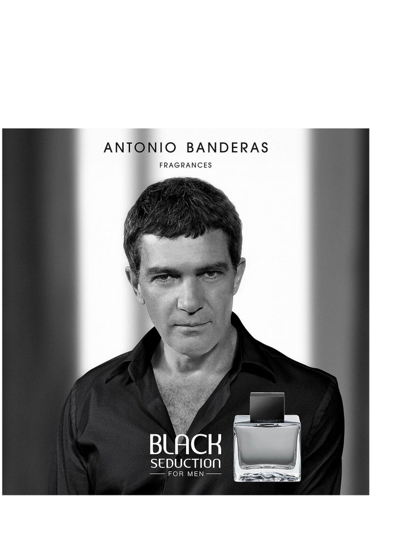 Antonio Banderas Antonio Banderas Perfumes - Black Seduction - Eau de Toilette Spray for Men - Long Lasting - Elegant, Masculine and Sexy Fragance - Amber Woody Scent- Ideal for Special Events - 3.4 Fl Oz - Image 5