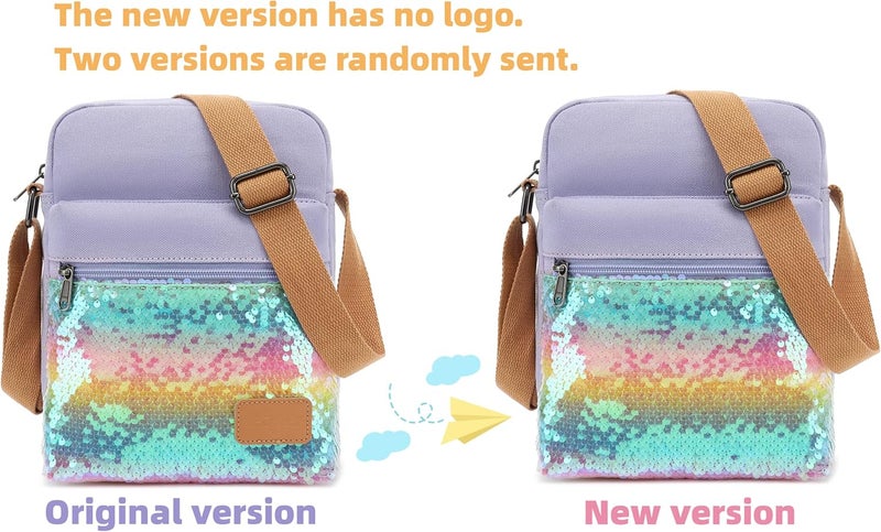 Leaper Girls Crossbody Purses for Kids 2 PCS Cross Body Bag Women Messenger Bag Girls Canvas Bag Cross Body Purse Set | for Kids, 2 PCS, Women - Image 3