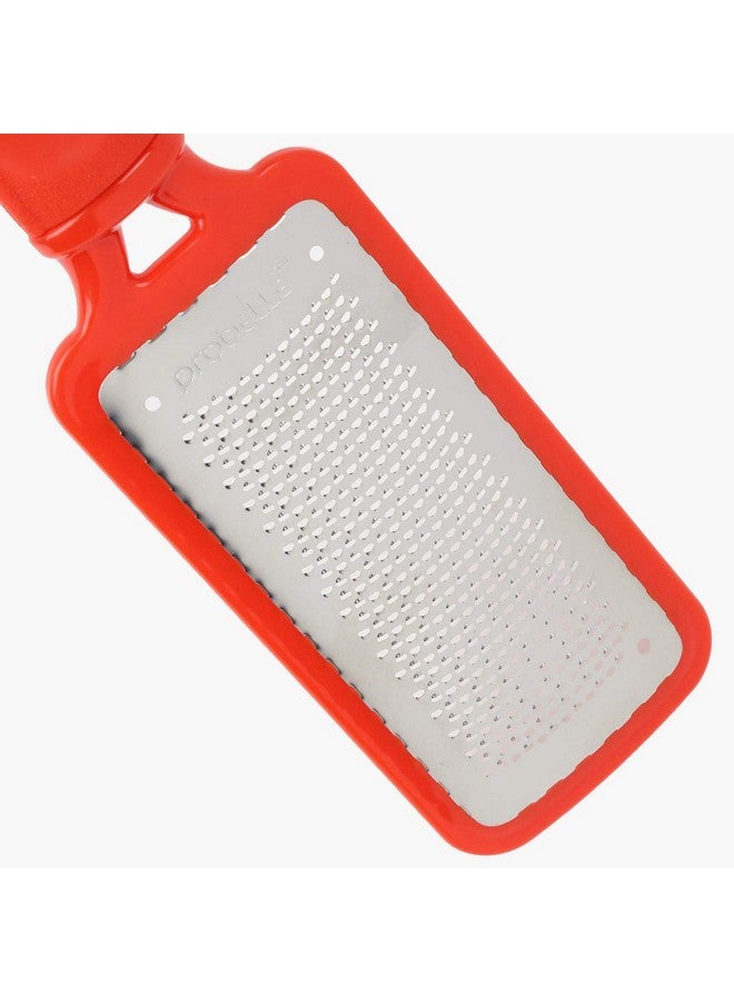 Probelle Colossal Foot Rasp Metal Foot File Callus Remover For Pedicure Foot Spa Stainless Steel Foot Scrubber Dead Skin Remover Best Foot Care Scraper Instant Results Removable Handle Red - Image 2