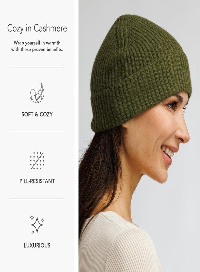 Fishers Finery Women's 100% Cashmere Beanie (Black) - Image 3