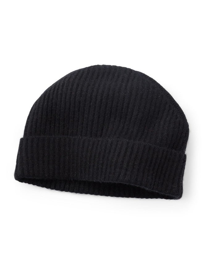 Fishers Finery Women's 100% Cashmere Beanie (Black) - Image 2