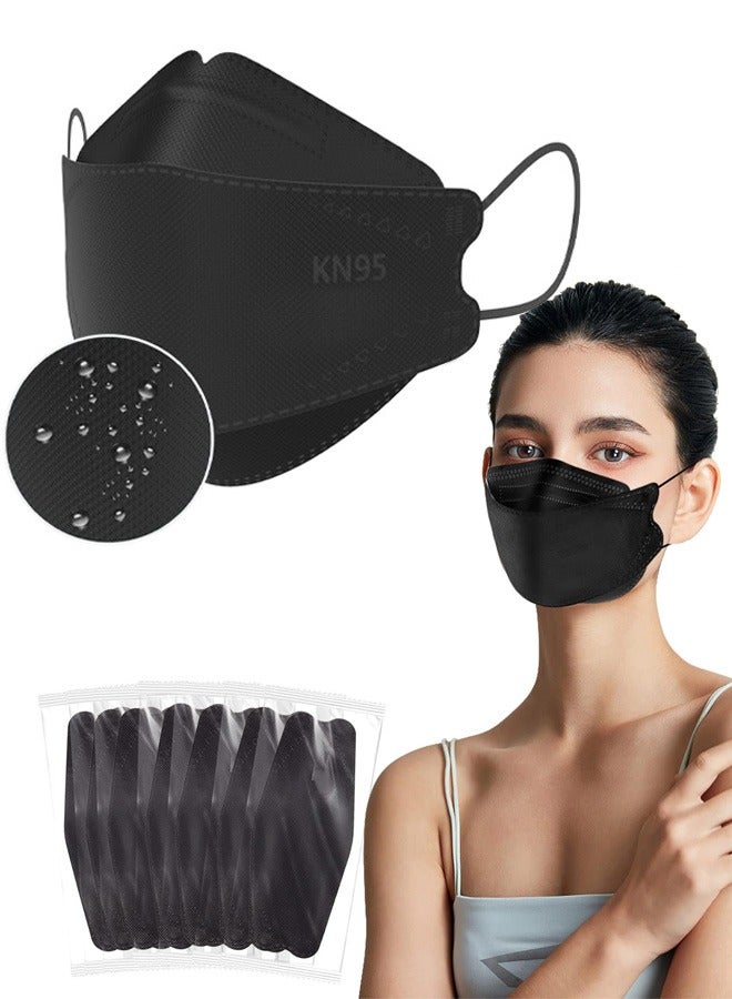 30 Piece Individually Masks,4 Layers Black KN95 Mask,Breathable and Comfortable - Image 1