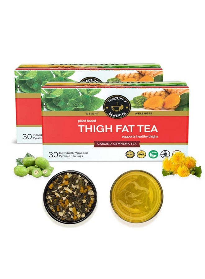 TEACURRY Thigh Fat Tea (2 Month Pack | 60 Tea Bags) - Reduce Thigh Fat For Men And Women - Image 1