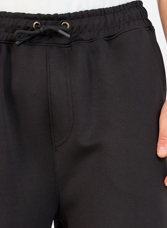 Styli Wide Leg Contrast Star Patch Scuba Joggers  - Image 3