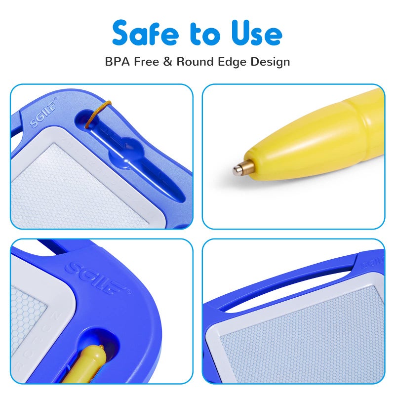 SGILE Drawing Board for Kids Light Blue - Image 4