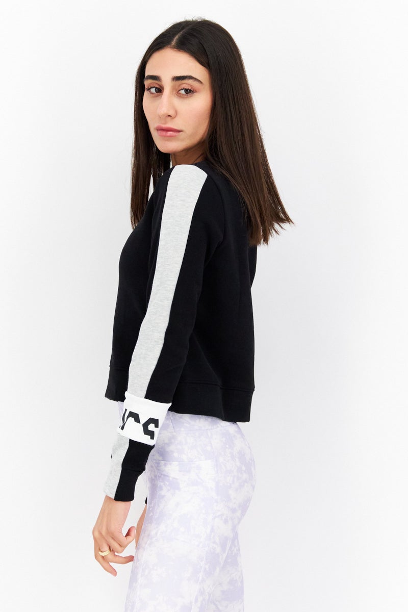 asics Women Sportswear Fit Long Sleeve Training Sweater,Black - Image 4