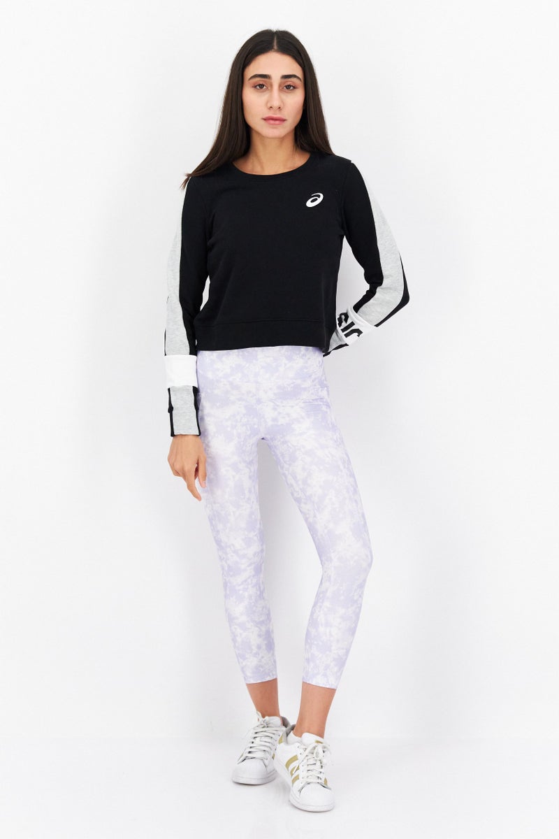 asics Women Sportswear Fit Long Sleeve Training Sweater,Black - Image 2