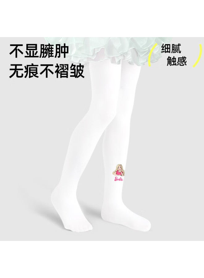 Barbie Girls' Tights, Spring And Autumn Thin Style, Children's Long Socks, Baby White Stockings, Girls' Leggings, Practice Dance Socks - Image 4