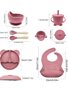 Generic 6-piece pink silicone food set  - Image 3
