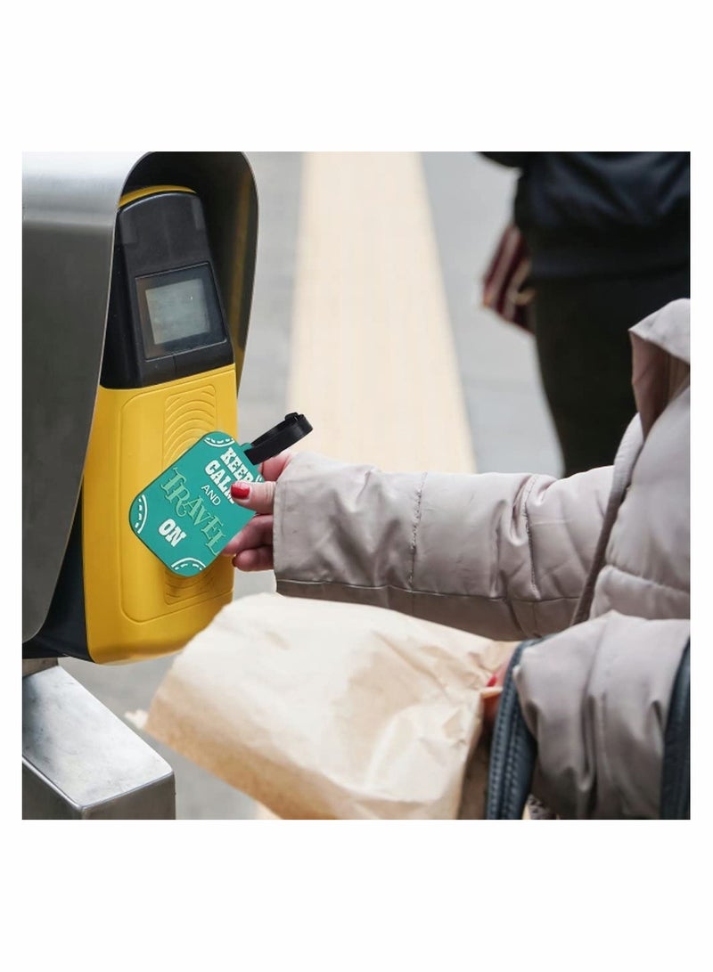 4 قطع ملصقات أمتعة ممتعة، ملصقات سفر من PVC، ملصقات تعريف الأمتعة للأولاد والبنات، تناسب حقائب الكابينة والأمتعة المحمولة والحقائب الكبيرة - Image 3