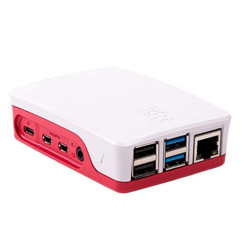 Raspberry Pi 4 Case - Red/White - Image 1
