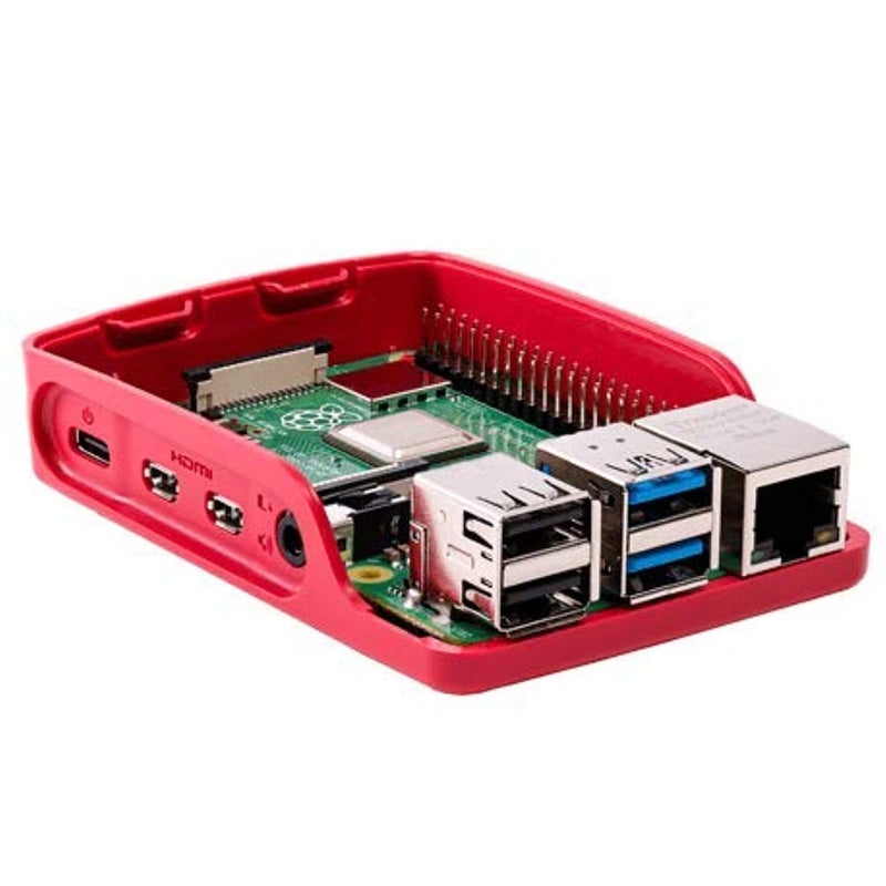 Raspberry Pi 4 Case - Red/White - Image 2