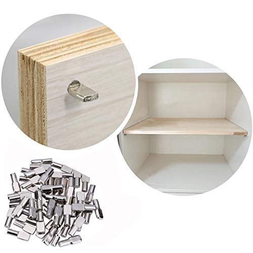 Tbestmax 120 Packs Shelf Pins, 5mm Shelf Support Pegs Spoon Shape Cabinet Furniture Tbestmax - Image 5