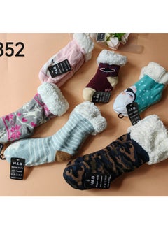 H&B Women's Super Soft Microfiber Slipper Socks Comfortable Sleep Socks, 