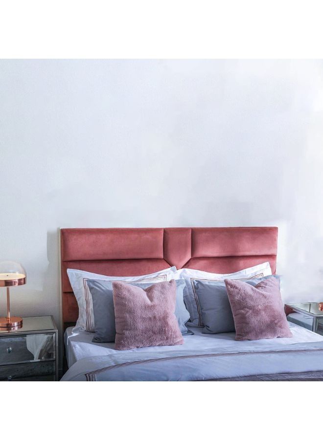 Karnak Estella Premium Upholstered Velvet Bed Frame Bedroom Furniture Strong And Sturdy Modern Design Wooden Bed | Quiet & Comfortable Bed (Super King - 200x200cm, Pink) - Image 2