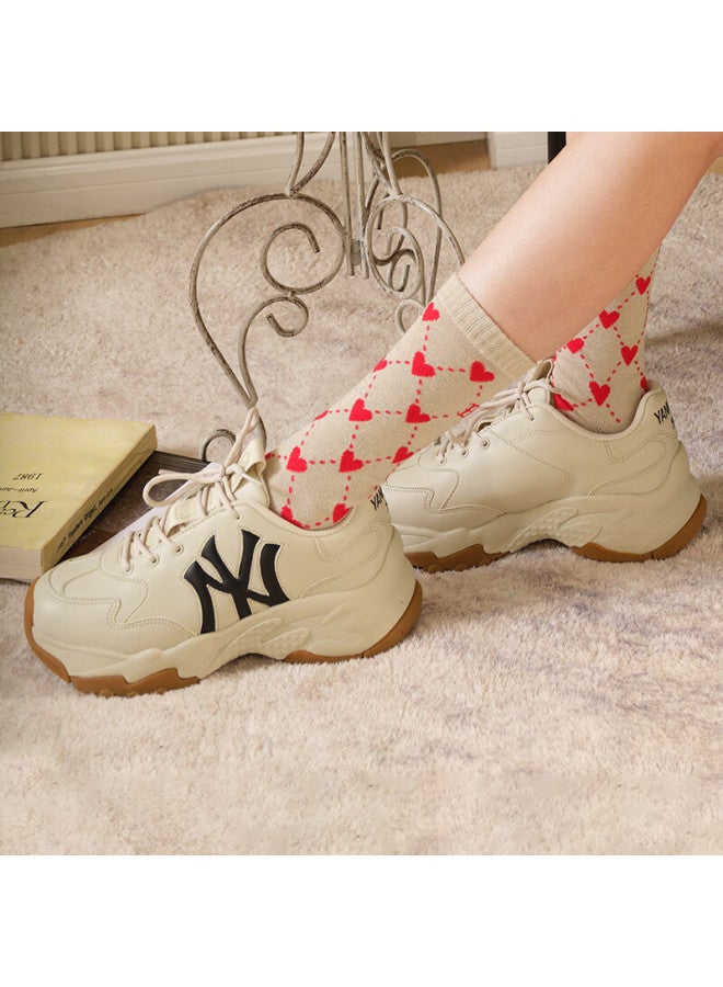 Mlb Men's And Women's Dad Shoes, Thick-soled Height-increasing Versatile Sneakers, Casual Sports Shoes For All Seasons, 3ashbws4n-50crs - Image 2