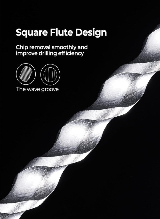 toolant مجموعة رؤوس مثقاب تولانت للبناء، مجموعة رؤوس مثقاب مطرقة دوارة SDS Plus متنوعة 7 قطع (5/32 بوصة - 1/2 بوصة) 6 بوصة، برأس كربيد ثنائي القطع للخرسانة والبناء والطوب - Image 3