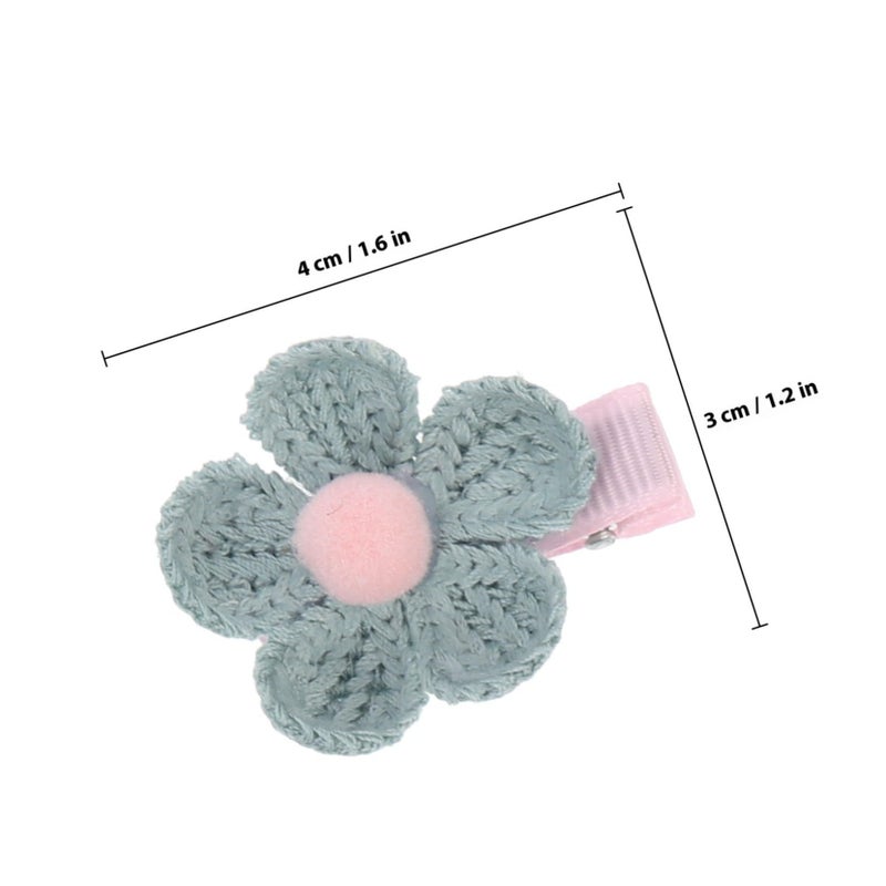 5Pcs Blue Pet Hair Clips Cute Dog Hairpins Headdress - Image 3