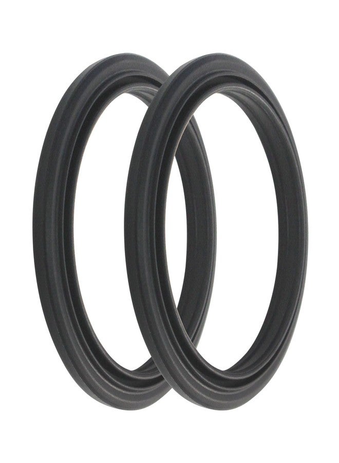 LEDBarz 58mm Silicone Steam Ring 2 Pack for Delonghi Espresso Machine Steam Seal Ring Head Filter Silicone Gasket for D'Lh Espresso Machine Parts EC685 EC680 EC695 EC820 EC850 EC860 EC9335M EC9355M EC9665M - Image 1