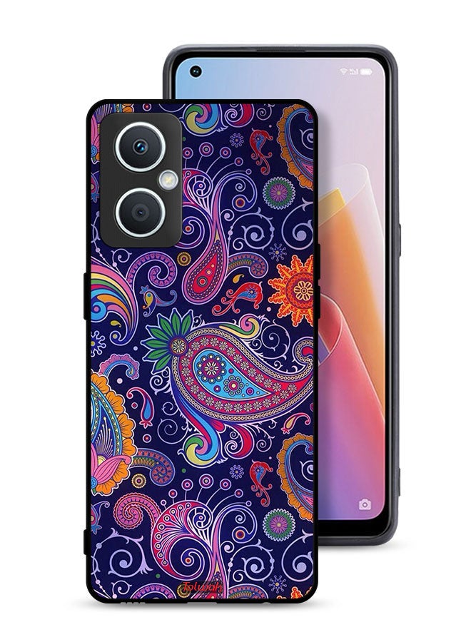 Tolwak Oppo A96 5G Protective Case Cover Mandala Art Pattern - Image 1
