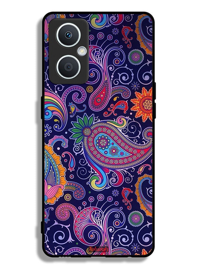Tolwak Oppo A96 5G Protective Case Cover Mandala Art Pattern - Image 2
