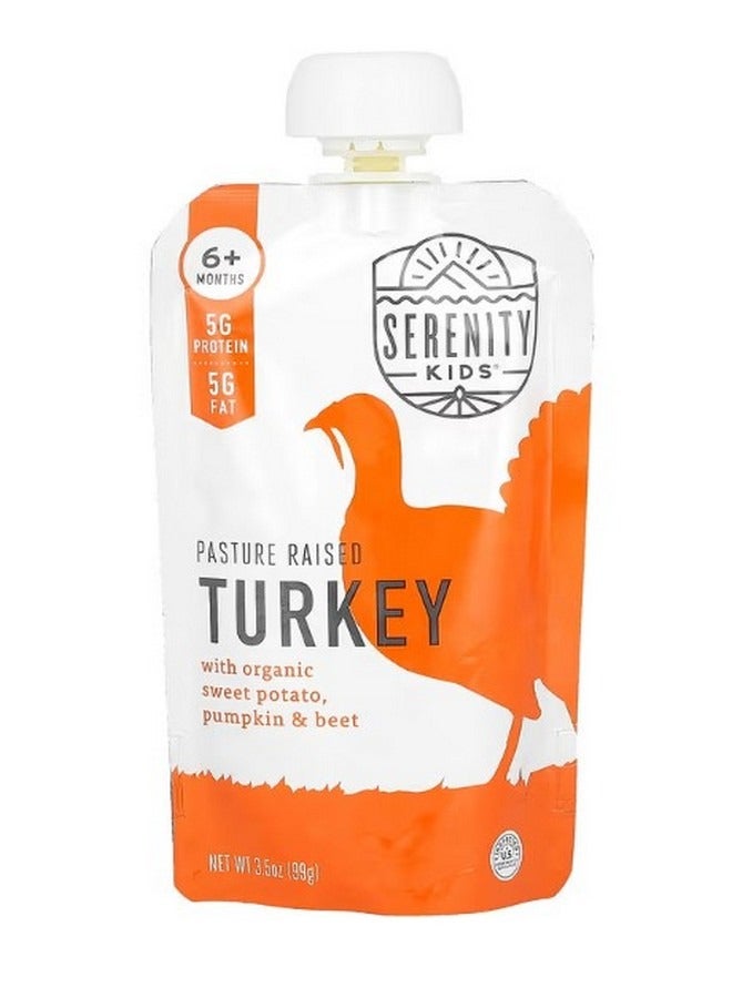 SERENITY KIDS Turkey with Organic Sweet Potato Pumpkin and Beet 6 Months  3.5 oz 99 g - Image 1