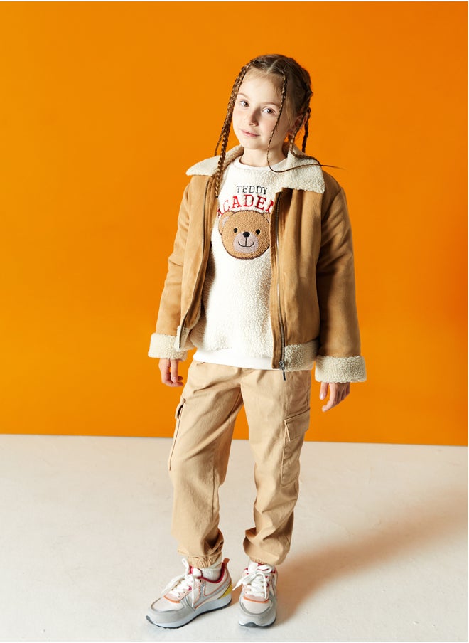 LC WAIKIKI Basic Elastic Waist Girl Cargo Pants  - Image 1