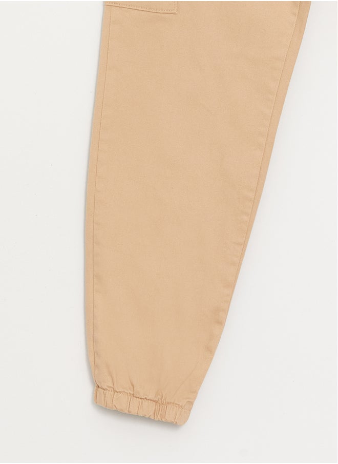 LC WAIKIKI Basic Elastic Waist Girl Cargo Pants  - Image 4