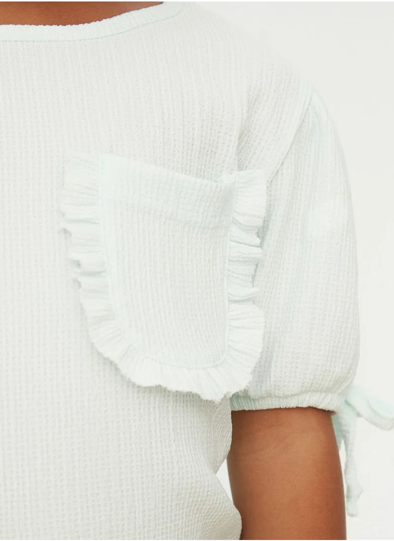 trendyol Kids Ruffle Pocket Top & Trousers Set