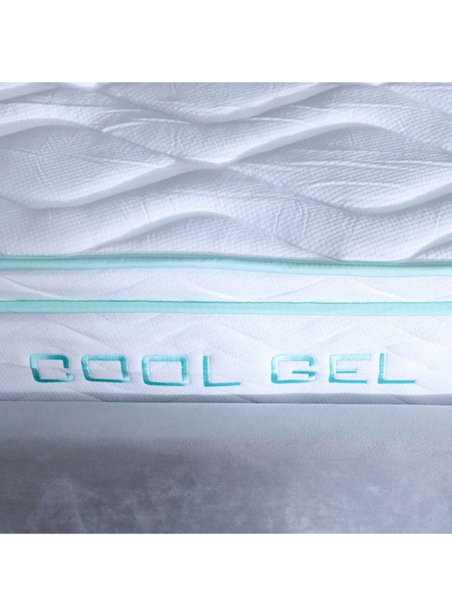 DANUBE HOME Cool Gel Memory Foam Bonnell Spring Mattress Medium Firm Feel Queen Mattress Spine Balance For Pressure Relief 21.5 cm Thickness White Size L200xW150 - Image 4