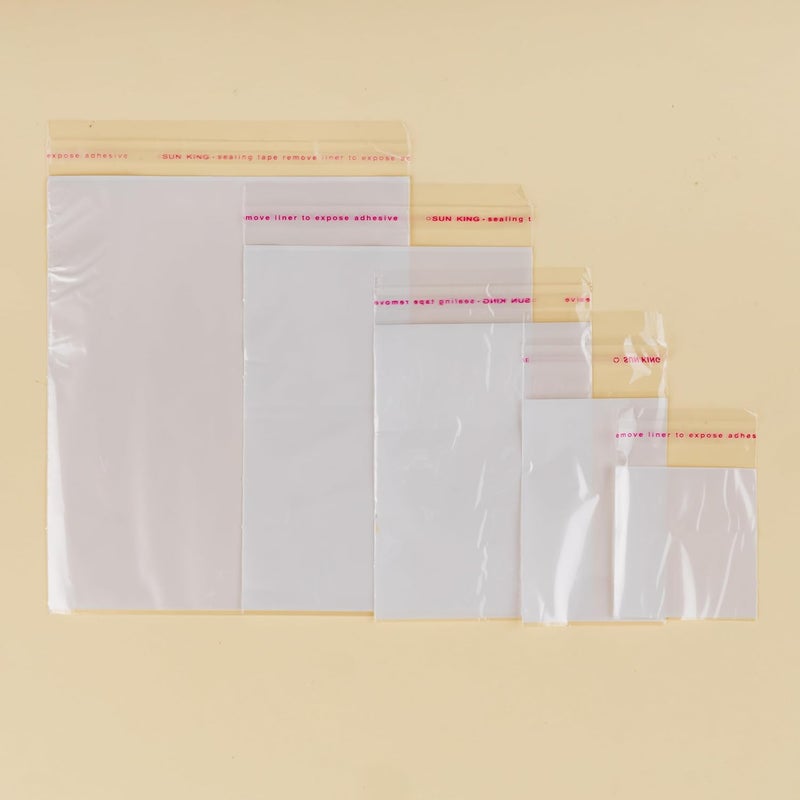VSC Self Adhesive Resealable Clear Transparent Poly Plastic Packaging Bags with White Background 2X3 inches - 100 pcs - Image 3