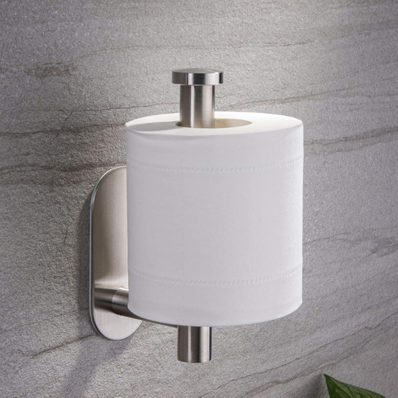 YIGII Toilet Paper Holder Single Roll Brushed Nickel Wall Mount, Solid SUS304 Stainless Steel
