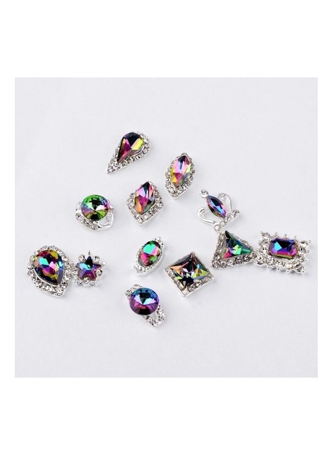 NIBEMINENT 12 Grid Nail Art Sticker Multicolour - Image 1