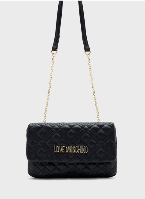 Chain Detailed Flap Over Clutche