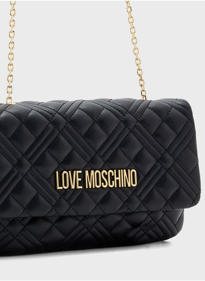 Chain Detailed Flap Over Clutche