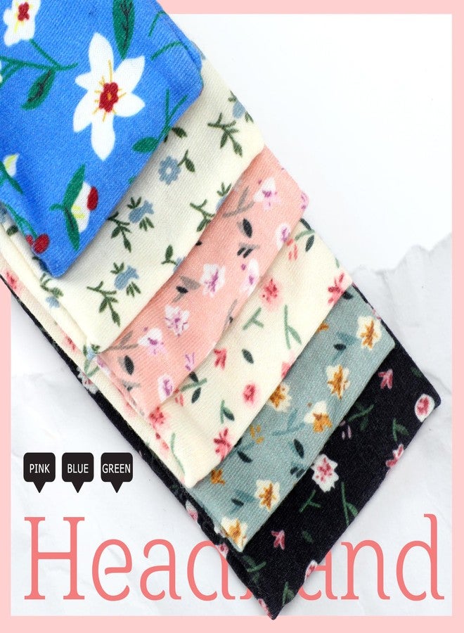 Skicuff مجموعة سكيكوف من 12 ربطة شعر عصرية مزينة بالزهور للنساء، ربطات شعر مطاطية مانعة للانزلاق، ربطات شعر من قماش ناعم مانع للانزلاق، إكسسوارات شعر مستوحاة من موضة الألفية الجديدة، ربطات شعر مخططة سميكة للفتيات، مناسبة لتمارين اليوغا - Image 4